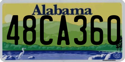 AL license plate 48CA360