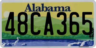AL license plate 48CA365