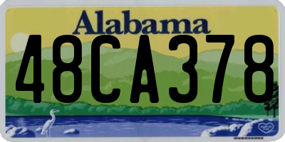 AL license plate 48CA378