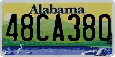 AL license plate 48CA380