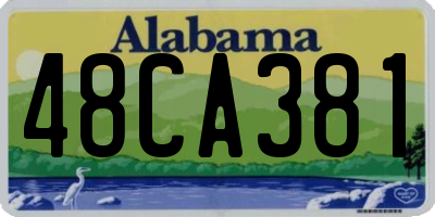AL license plate 48CA381