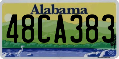AL license plate 48CA383