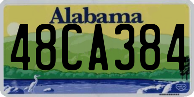 AL license plate 48CA384