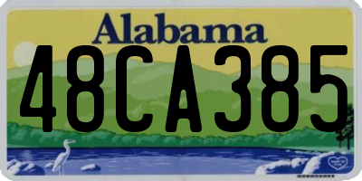 AL license plate 48CA385