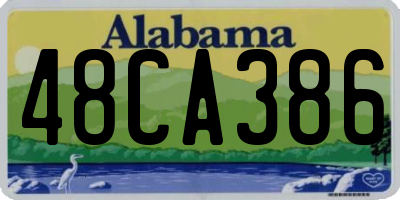 AL license plate 48CA386