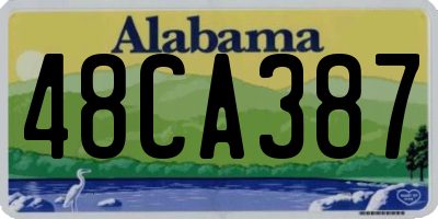 AL license plate 48CA387