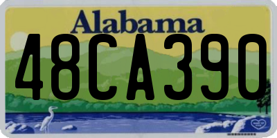 AL license plate 48CA390
