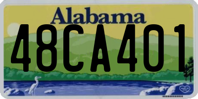 AL license plate 48CA401