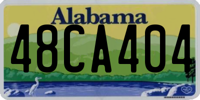 AL license plate 48CA404