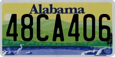 AL license plate 48CA406
