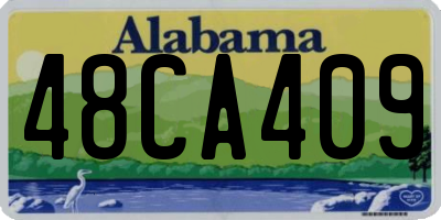 AL license plate 48CA409