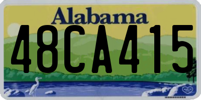 AL license plate 48CA415