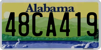 AL license plate 48CA419