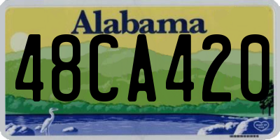 AL license plate 48CA420
