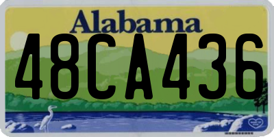 AL license plate 48CA436