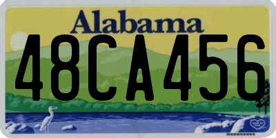 AL license plate 48CA456