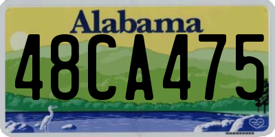 AL license plate 48CA475