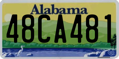 AL license plate 48CA481