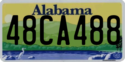 AL license plate 48CA488
