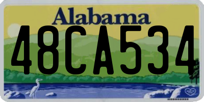 AL license plate 48CA534