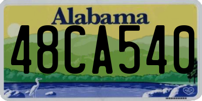 AL license plate 48CA540