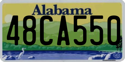 AL license plate 48CA550