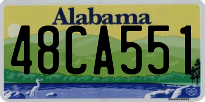 AL license plate 48CA551