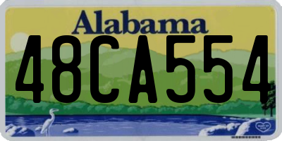 AL license plate 48CA554