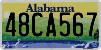 AL license plate 48CA567