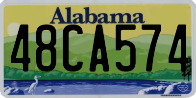 AL license plate 48CA574