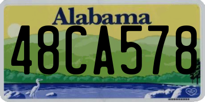 AL license plate 48CA578