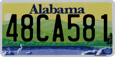 AL license plate 48CA581