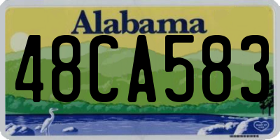 AL license plate 48CA583