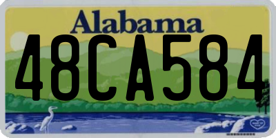 AL license plate 48CA584