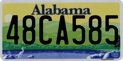 AL license plate 48CA585