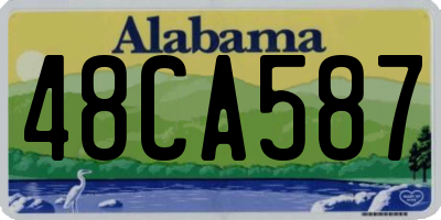 AL license plate 48CA587