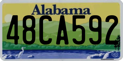 AL license plate 48CA592