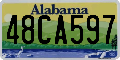 AL license plate 48CA597