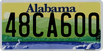 AL license plate 48CA600