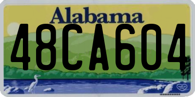 AL license plate 48CA604