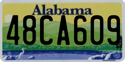 AL license plate 48CA609