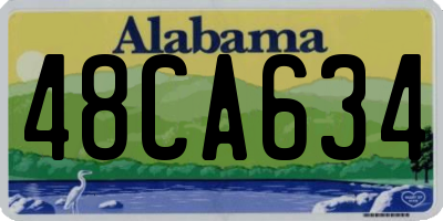 AL license plate 48CA634