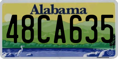 AL license plate 48CA635