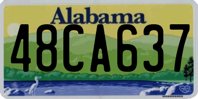 AL license plate 48CA637