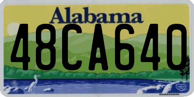 AL license plate 48CA640