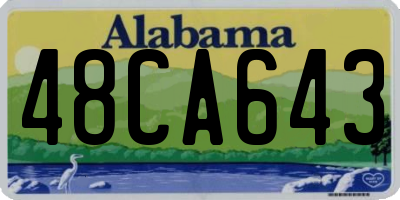 AL license plate 48CA643