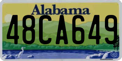 AL license plate 48CA649