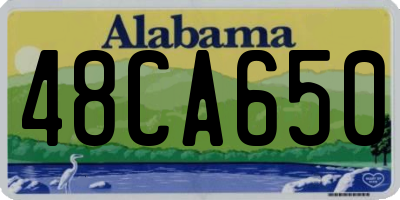 AL license plate 48CA650