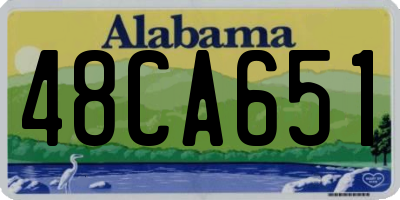 AL license plate 48CA651