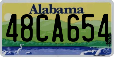 AL license plate 48CA654